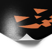 ジャイアントジャックオランタン顔ハロウィンカボチャ フォトプリント            (角)