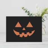 ジャイアントジャックオランタン顔ハロウィンカボチャ 招待状 (スタンド正面)