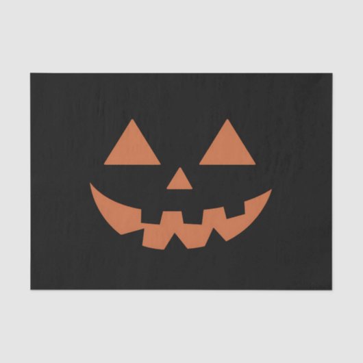 ジャイアントジャックオランタン顔ハロウィンカボチャ 薄葉紙 (正面)