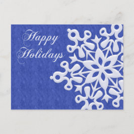 ジャイアントスノーフレーククリスマスホリデーポストカー シーズンポストカード