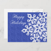 ジャイアントスノーフレーククリスマスホリデーポストカー シーズンポストカード (正面/裏面)