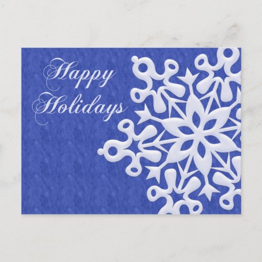 ジャイアントスノーフレーククリスマスホリデーポストカー シーズンポストカード (正面)