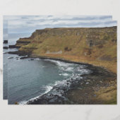 ジャイアントズコーズウェイアイルランドスクラップブック紙 (正面/裏面)