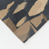 ジャイアントズコーズウェイトラベルアートヴィンテージ フリースブランケット (角)