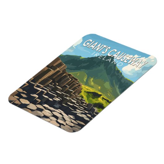 ジャイアントズコーズウェイトラベルアートヴィンテージ マグネット (左側)