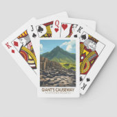ジャイアントズコーズウェイ北アイルランドイラストレーション トランプ (裏面)