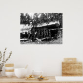 ジャイアントセコイアのログポートレートc.1890 ポスター (キッチン)