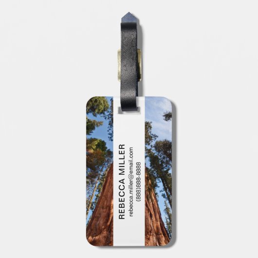 ジャイアントセコイア上昇 ラゲッジタグ (裏面縦)