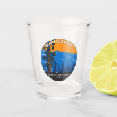 ジャイアントセコイア国立記念碑カリフォルニアヴィンテージ ショットグラス (正面)