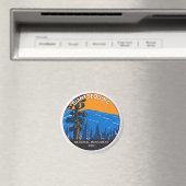 ジャイアントセコイア国立記念碑カリフォルニアヴィンテージ マグネット (インサイチュ (食洗機))