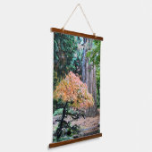 ジャイアントセコイア日本のとカエデ植物学 吊り下げ型タペストリー (傾斜あり)