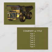 ジャイアントダンプトラック 名刺 (正面/裏面)