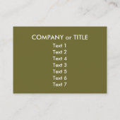 ジャイアントダンプトラック 名刺 (裏面)