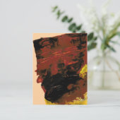 ジャイアントチョコレートバーアクリル絵を描製はがき ポストカード (スタンド正面)