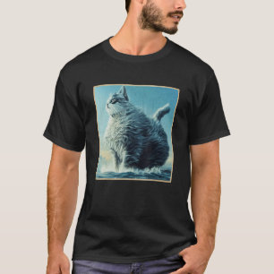 ジャイアントハウスキャットライジングから海のファンタジー Tシャツ