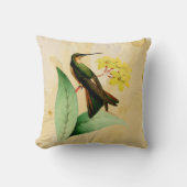 ジャイアントハミングバードイエローウォーター色装飾用クッション クッション (正面)