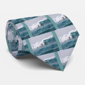 ジャイアントハワイアン波のサーファー ネクタイ (ロール)