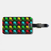 ジャイアントパポップ・アートのンダスアートカラフルパーソナライズされたバッグ ラゲッジタグ (裏面横)