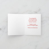 ジャイアントパンダありがとう、マイルズ越しにハグ サンキューカード (内部)