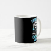 ジャイアントパンダおもしろいジムトレーニングことわざフードフィットネス コーヒーマグカップ (正面右)