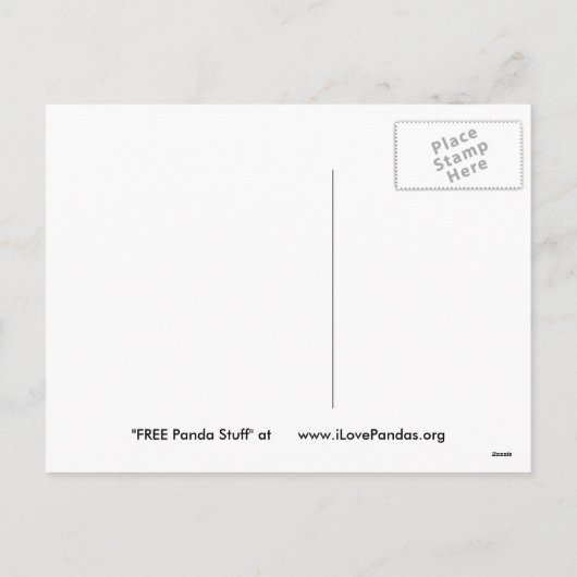 ジャイアントパンダのくままたはベビーのパンダのクリスマスの郵便はがき シーズンポストカード (裏面)