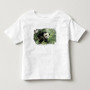 ジャイアントパンダの子が木に登る、臥龍谷、 トドラーTシャツ