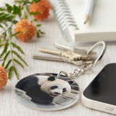 ジャイアントパンダの岩 キーホルダー (正面右)