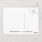 ジャイアントパンダはがき ポストカード (裏面)