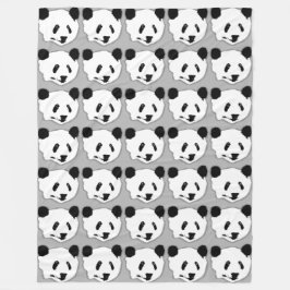 ジャイアントパンダベア顔 フリースブランケット