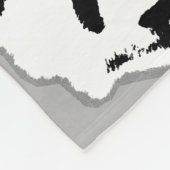 ジャイアントパンダベア顔 フリースブランケット (角)