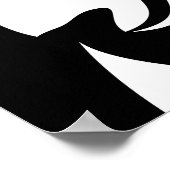 ジャイアントパンダ文字ポスター ポスター (角)