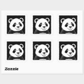ジャイアントパンダ熊 スクエアシール (シート)