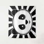 ジャイアントパンダ熊 – 愛らしい白黒パンダ タペストリー (正面)