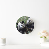 ジャイアントパンダ遊は愛する/パンドラ家族 ラウンド壁時計 (ホーム)