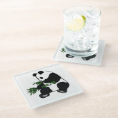 ジャイアントパンダ ガラスコースター (アングル)