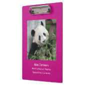 ジャイアントパンダ、世界最大の先生、ホットピンク クリップボード (左)