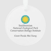 ジャイアントパンダMei Xiang オーナメント (裏面)