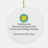 ジャイアントパンダMei Xiang セラミックオーナメント (裏面)