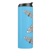 ジャイアントヒョウの蛾の漫画イラストレーション タンブラー (回転左)