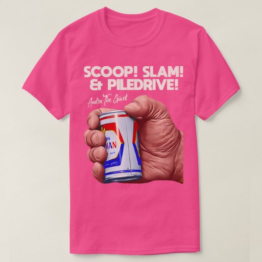 ジャイアントビールのアンドレ Tシャツ (デザイン正面)