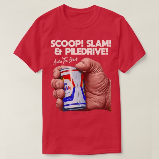 ジャイアントビールのアンドレ Tシャツ (デザイン正面)
