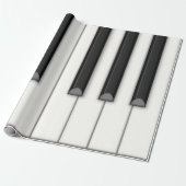 ジャイアントピアノキーボ転がードオン紙（ベージュ） ラッピングペーパー (アンロールド)