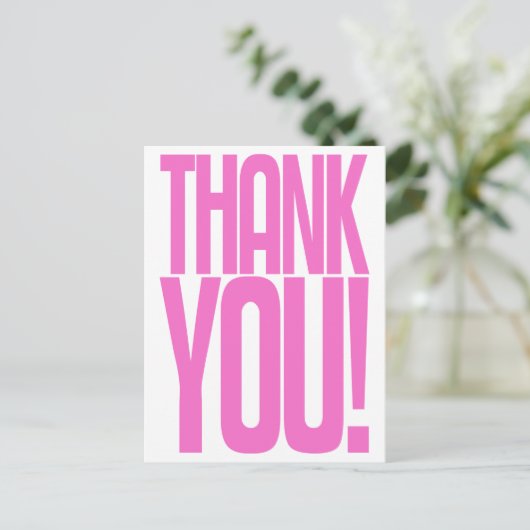 ジャイアントピンクありがとう!拡声用はがき ポストカード (スタンド正面)