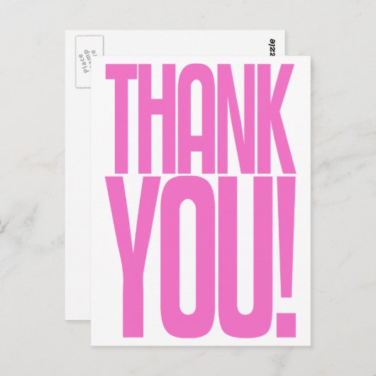 ジャイアントピンクありがとう！拡声用はがき ポストカード (正面/裏面)