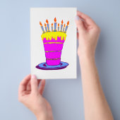 ジャイアントピンクお誕生日ケーキ チラシ (ハンドル)