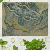 ジャイアントピーコックモス(1889)ビンセント・ヴァン・ゴッホ キッチンタオル (折り畳み)