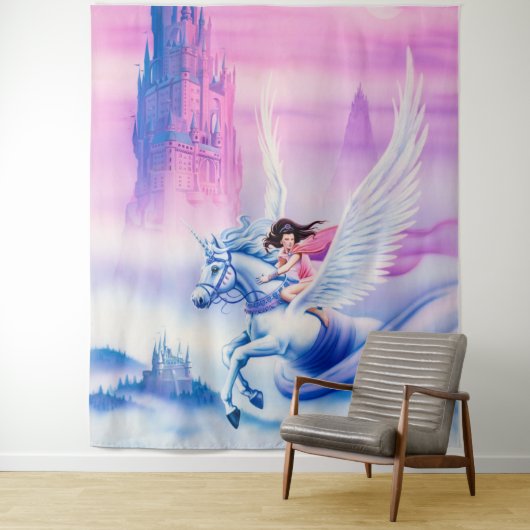 ジャイアントファンタジープリンセスユニコーンタペストリー  タペストリー (インサイチュ)
