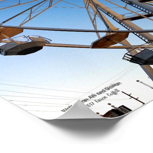 ジャイアントフェリス車州フェアカーニバル乗り写真 ポスター (角)