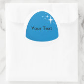 ジャイアントブルーグムドロップキャンディビュッフェパーティーシール ラウンドシール (バッグ)