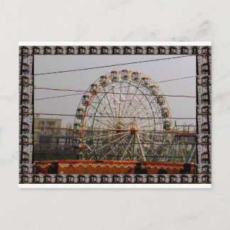 ジャイアントホイールライドニューデリーインディアクラフトフェスティバル ポストカード